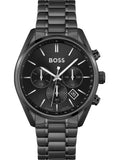 Buy Hugo Boss Mens Chronograph Quartz Stainless Steel Black Dial 44mm Watch - 1513960 in Pakistan