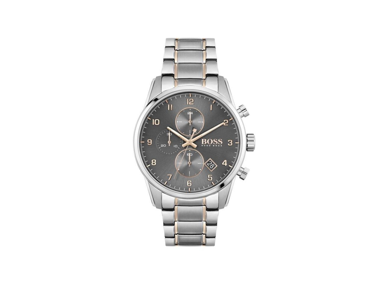 Buy Hugo Boss Mens Chronograph Analogue Quartz Stainless Steel Strap 44mm Watch - 1513789 in Pakistan