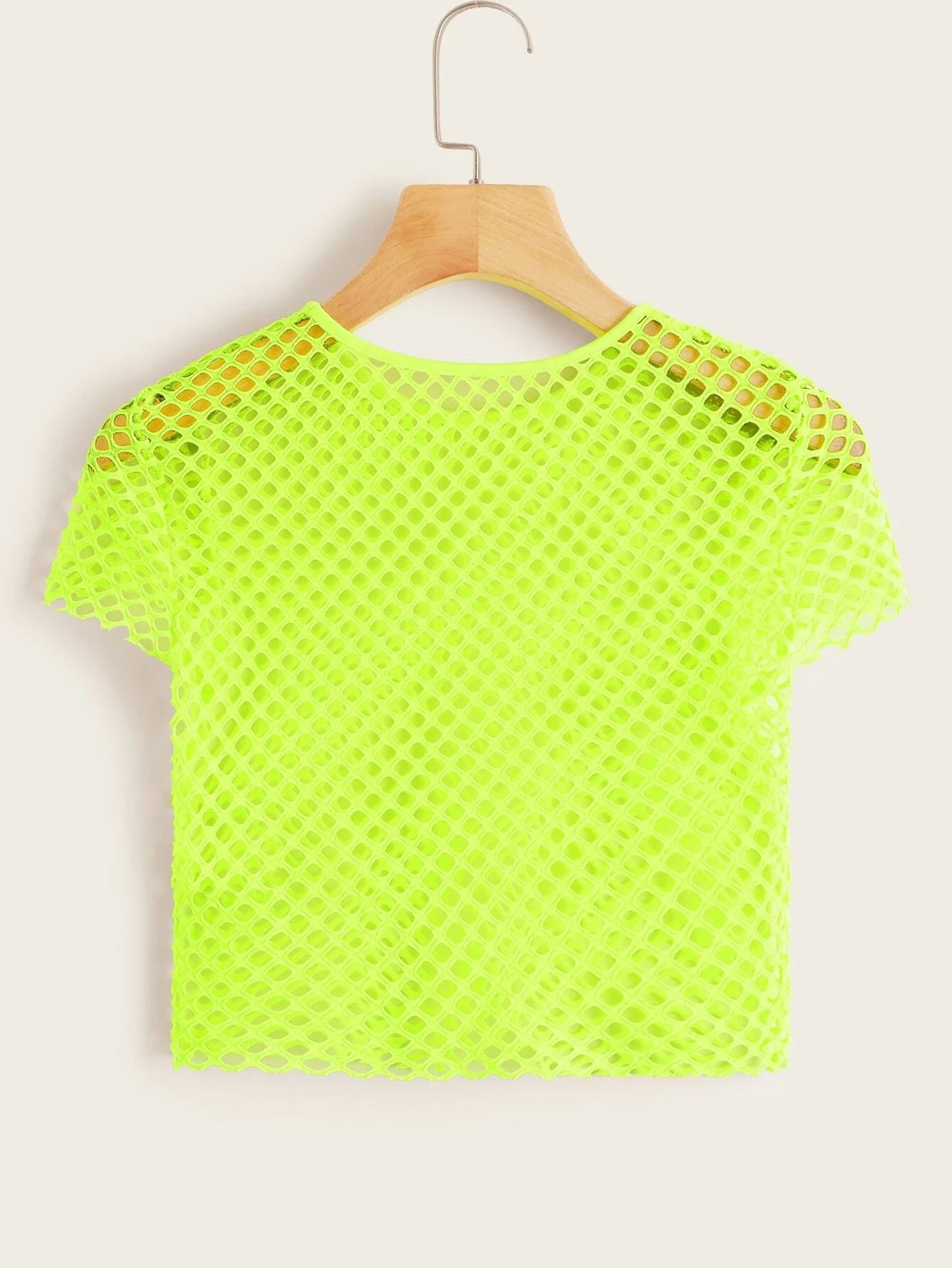 Buy SHEIN ICON Neon Lime Crochet Crop Top in Pakistan