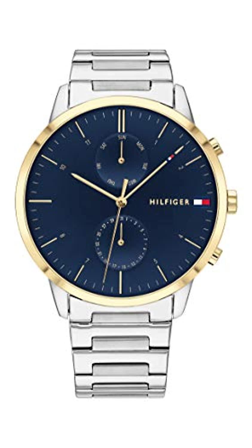 Tommy Hilfiger Mens Quartz Stainless Steel Blue Dial 44mm Watch 1710