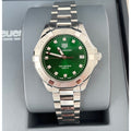 Buy Tag Heuer Aquaracer Green Dial with Diamonds Silver Steel Strap Watch for Women - WBD1316.BA0740 in Pakistan