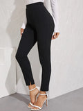 Buy SHEIN High-Rise Vented Ankle Cut Trousers in Pakistan