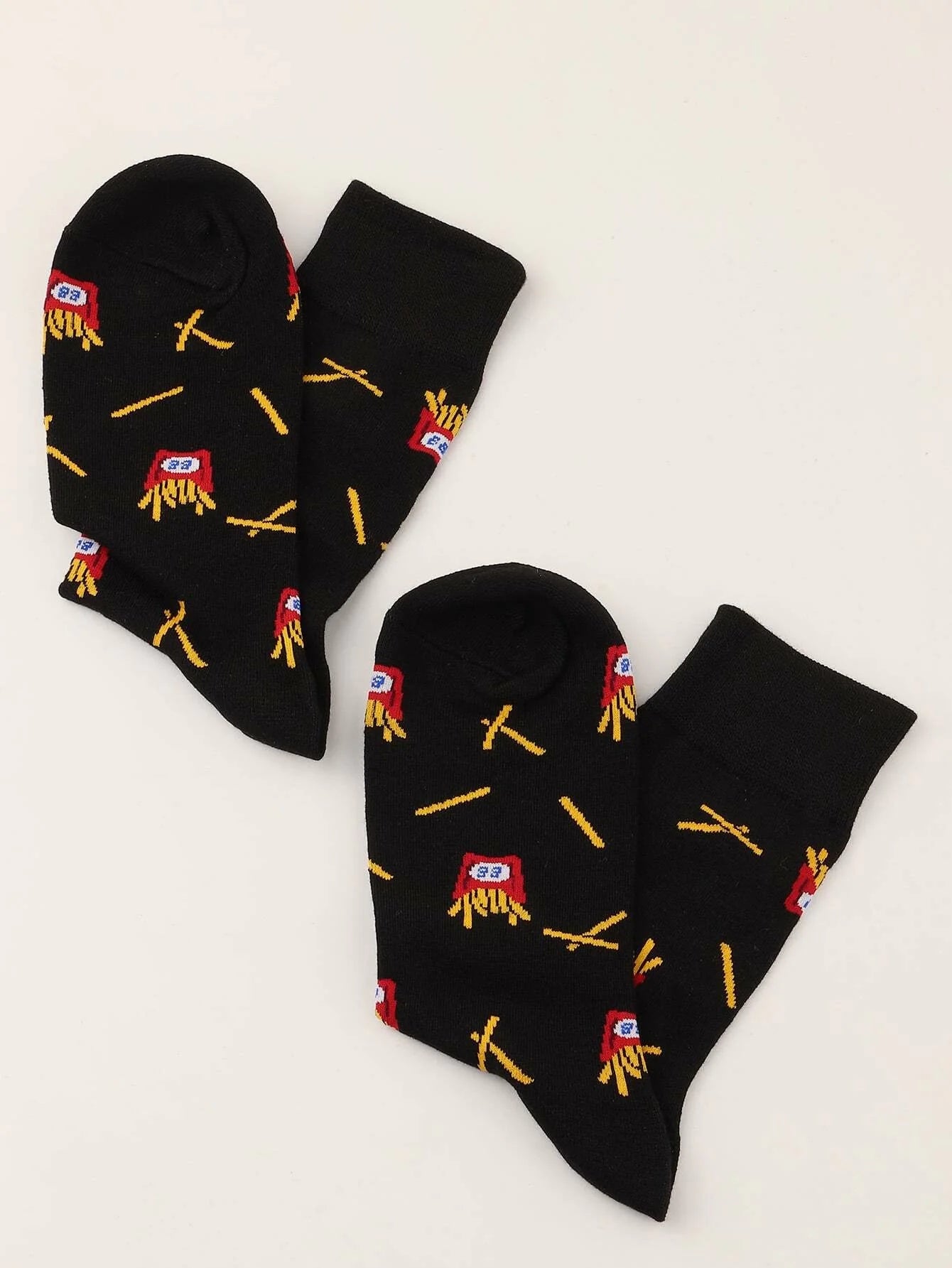 Buy Shein 1pair French Fries Pattern Socks in Pakistan