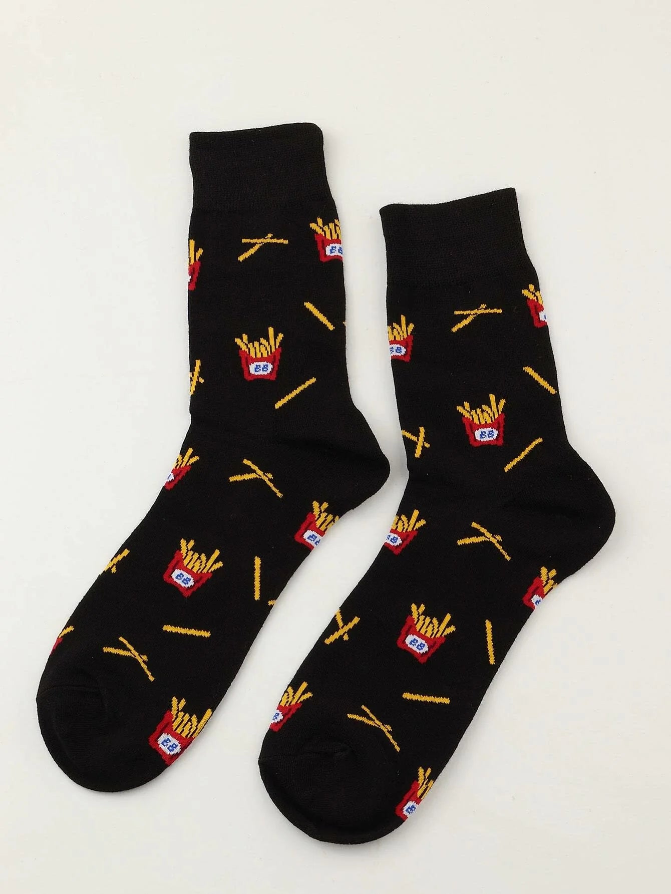 Buy Shein 1pair French Fries Pattern Socks in Pakistan