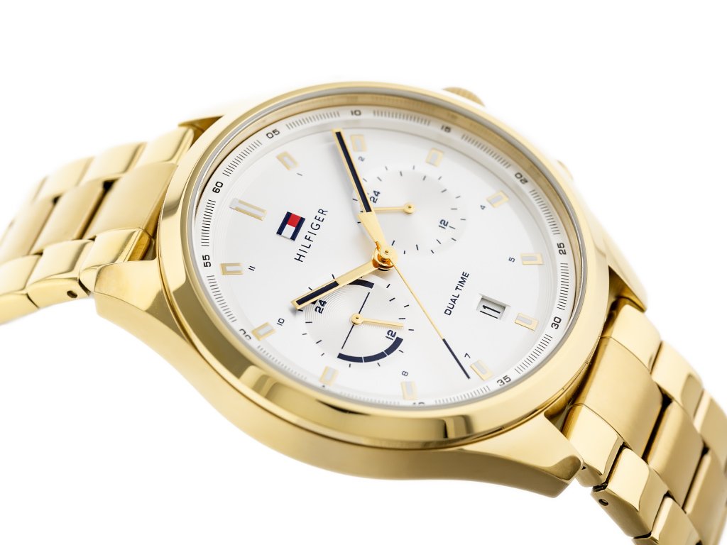 Buy Tommy Hilfiger Mens Quartz Stainless Steel Silver Dial 44mm Watch - 1791726 in Pakistan