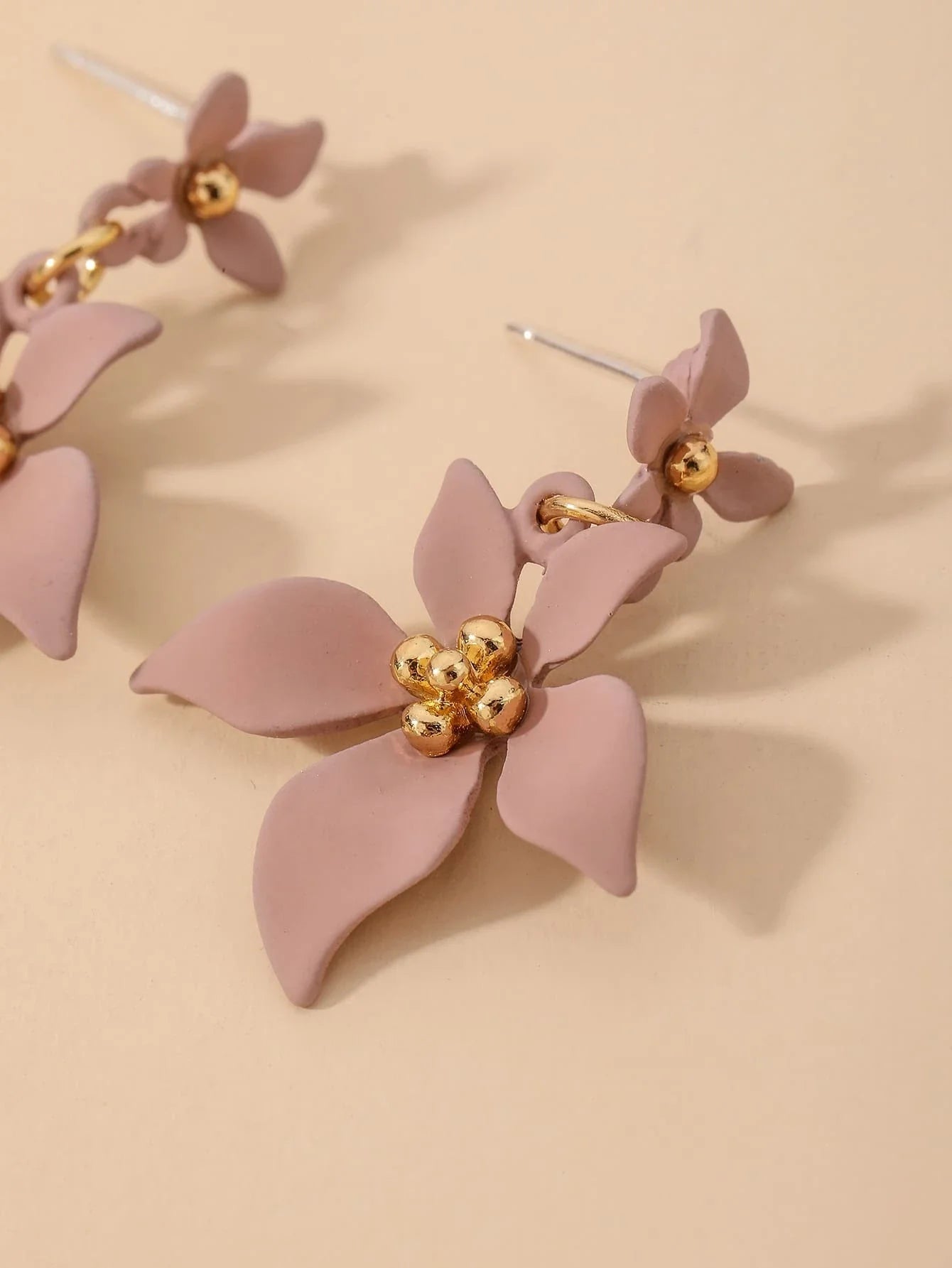 Buy Shein Flower Decor Drop Earrings in Pakistan