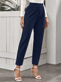 Buy SHEIN High-Rise Slant Pocket Tapered Pants in Pakistan