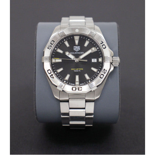 Buy Tag Heuer Aquaracer Black Dial Silver Steel Strap Watch for Men - WBD1110.BA0928 in Pakistan