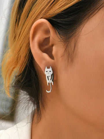 Buy Shein Cat Design Earring Jackets in Pakistan