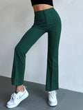 Buy Shein Seam Front High Waist Flare Leg Pants in Pakistan