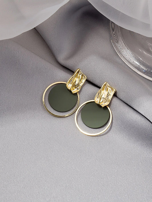 Buy Shein Round Charm Drop Earrings in Pakistan