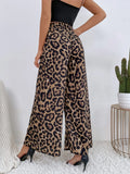 Buy SHEIN VCAY Leopard Print Wide Leg Pants in Pakistan