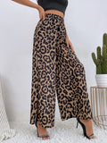 Buy SHEIN VCAY Leopard Print Wide Leg Pants in Pakistan