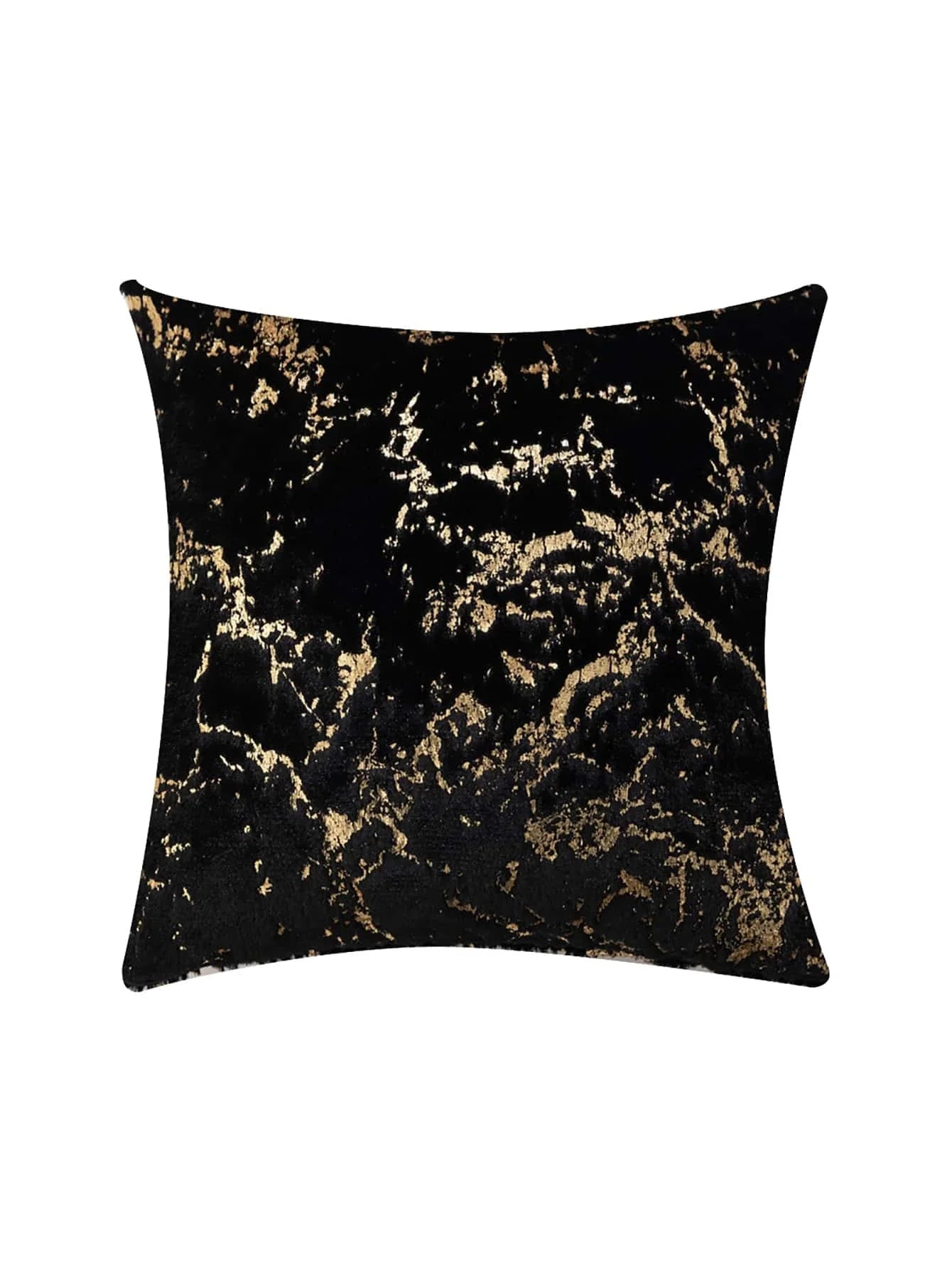 Buy Shein Metallic Pattern Plush Cushion Cover Without Filler in Pakistan