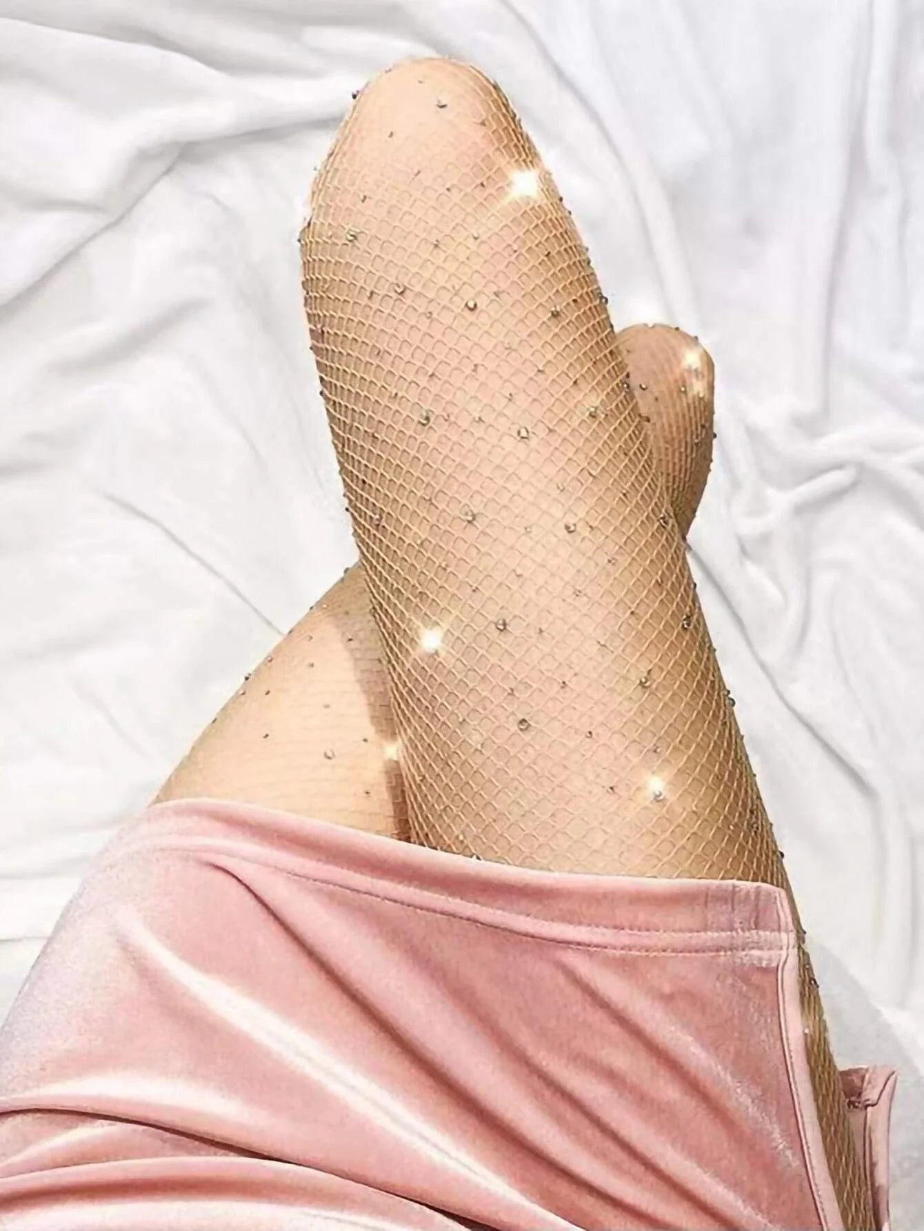 Buy SHEIN Rhinestone Decor Fishnet Tights in Pakistan