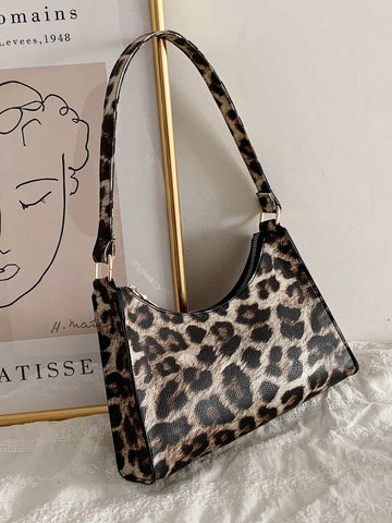 Buy SHEIN Leopard Print Baguette Bag in Pakistan