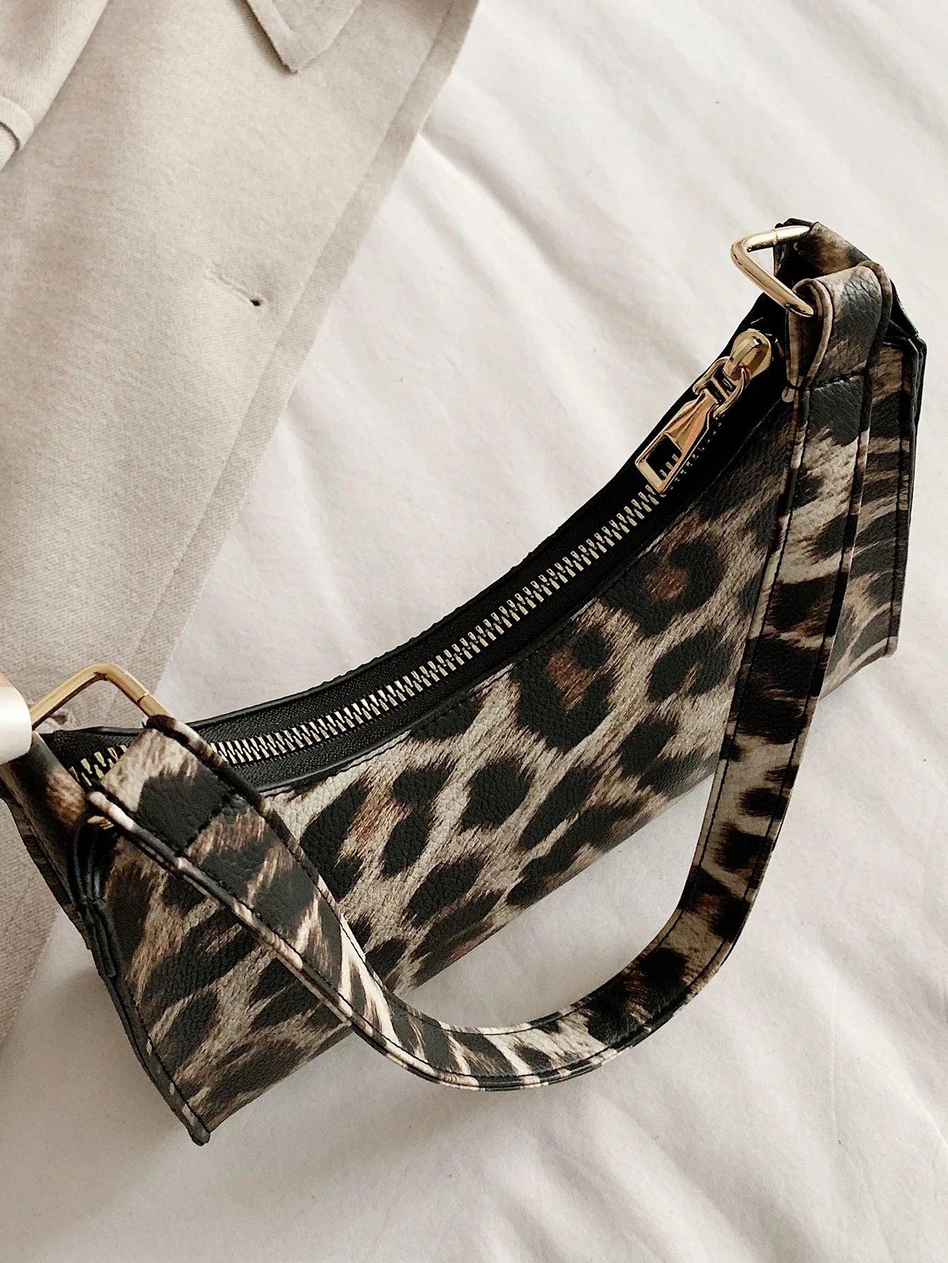 Buy SHEIN Leopard Print Baguette Bag in Pakistan