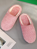 Buy SHEIN Cable Textured Fluffy Bedroom Slippers in Pakistan