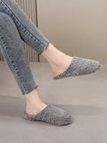 Buy SHEIN Women's Minimalist Textured Fuzzy Bedroom Slippers in Pakistan