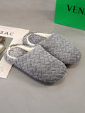 Buy SHEIN Women's Minimalist Textured Fuzzy Bedroom Slippers in Pakistan