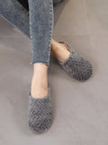 Buy SHEIN Women's Minimalist Textured Fuzzy Bedroom Slippers in Pakistan