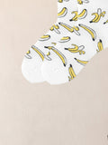 Buy Shein Banana Print Crew Socks in Pakistan