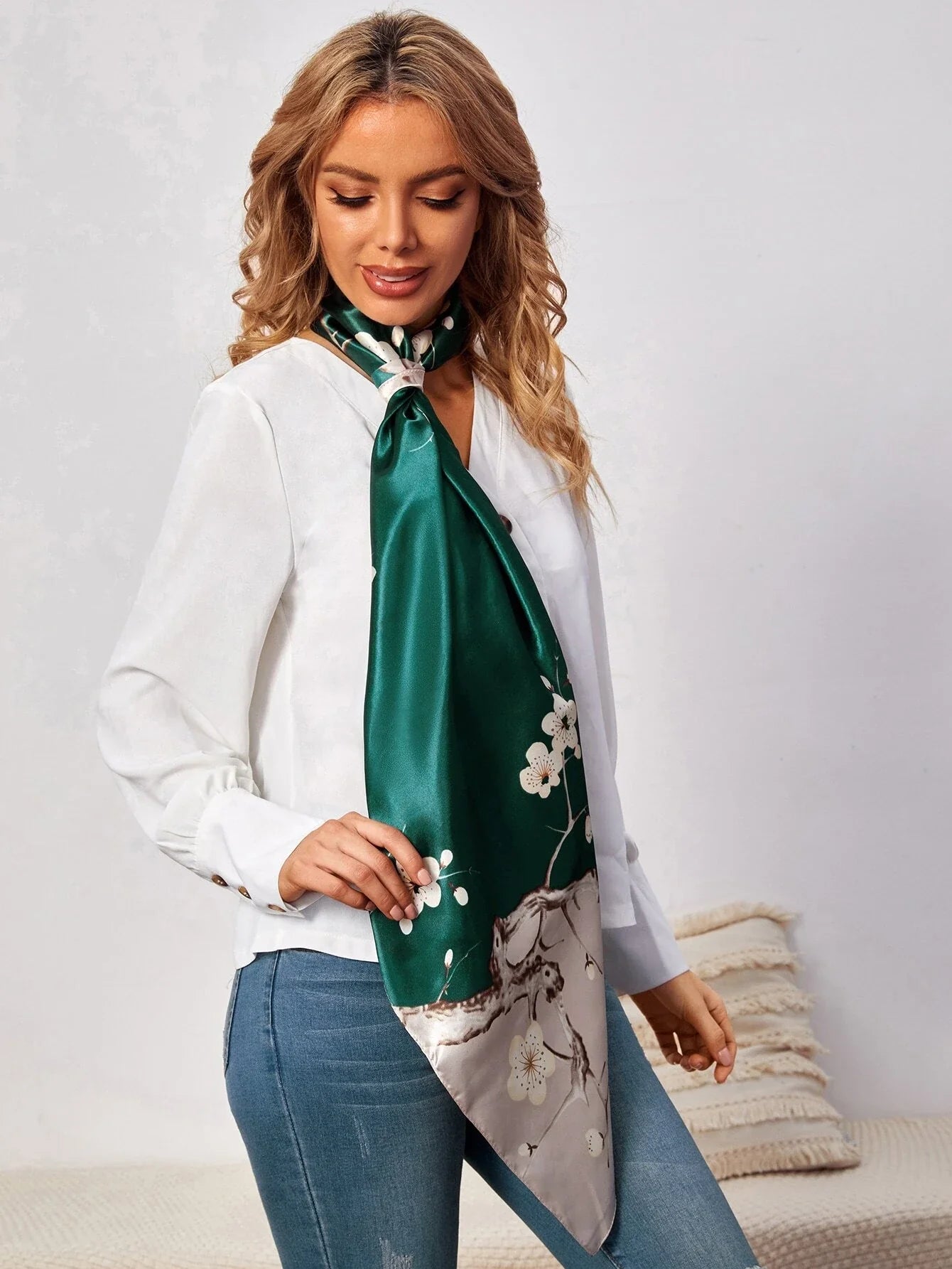 Buy Shein Flower Print Scarf in Pakistan