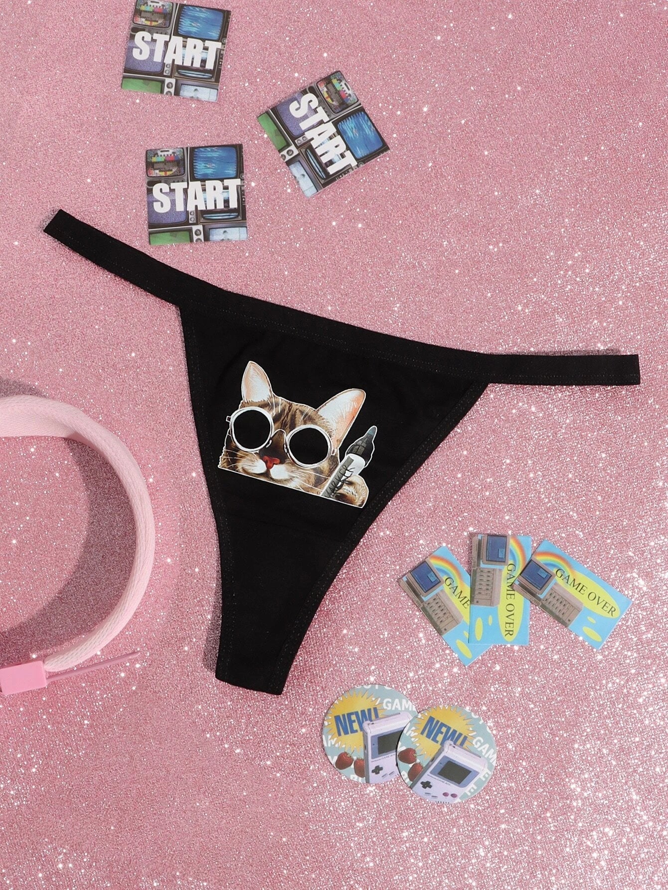 Buy Shein Cartoon Cat Print Panty in Pakistan