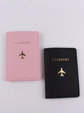 Buy Shein 2pcs Letter & Plane Graphic Passport Case in Pakistan