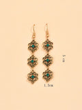 Buy SHEIN Hollow Out Flower Decor Drop Earrings in Pakistan