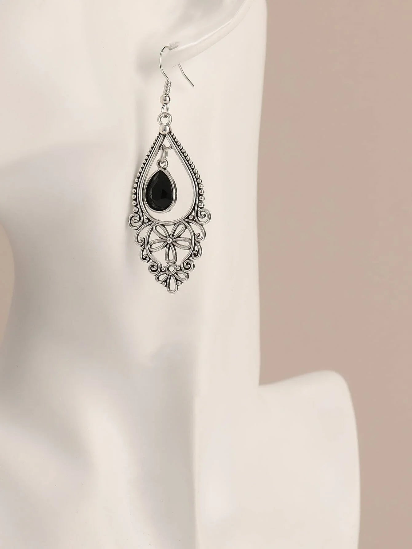 Buy SHEIN EMERY ROSE Hollow Out Water Drop Earrings in Pakistan