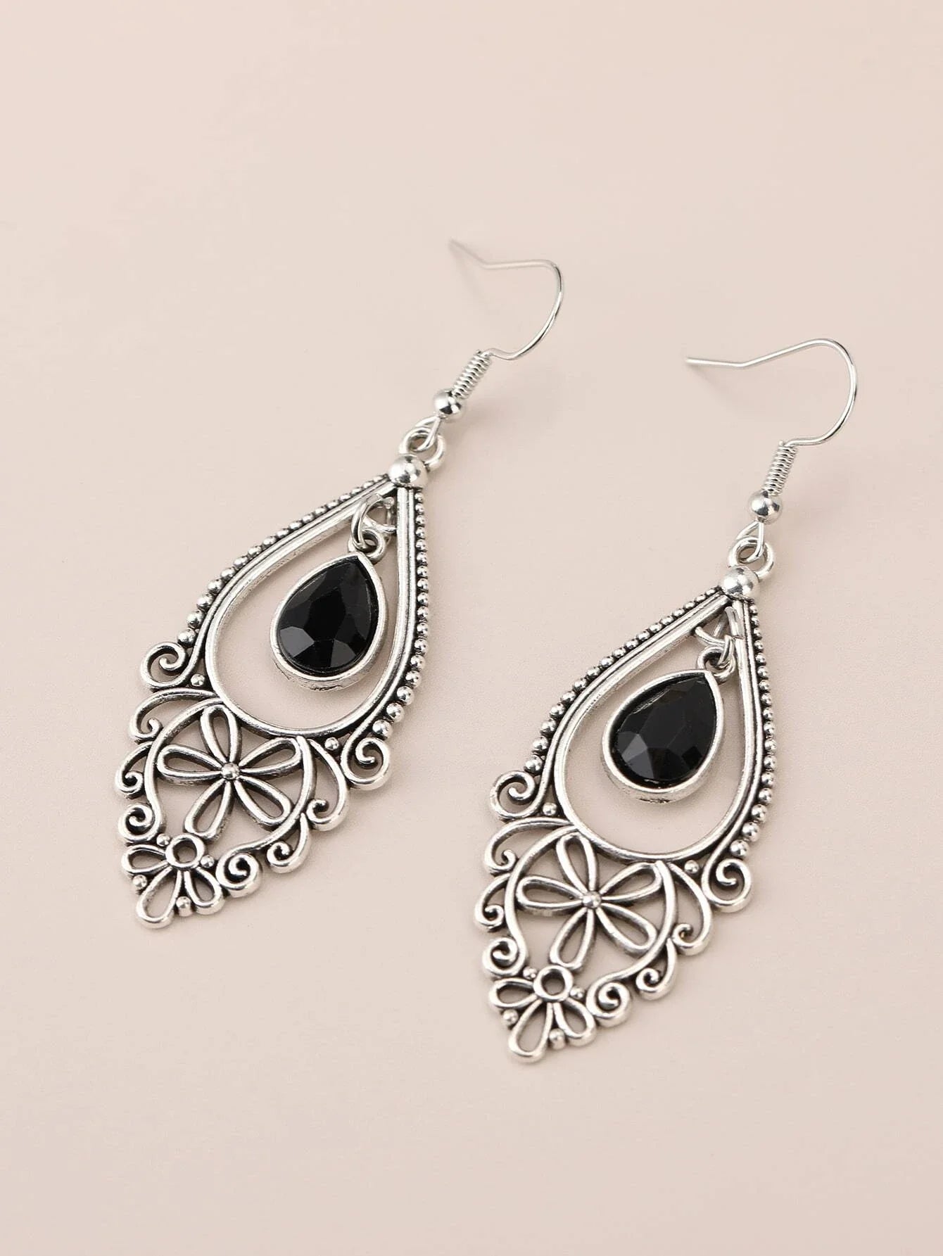 Buy SHEIN EMERY ROSE Hollow Out Water Drop Earrings in Pakistan