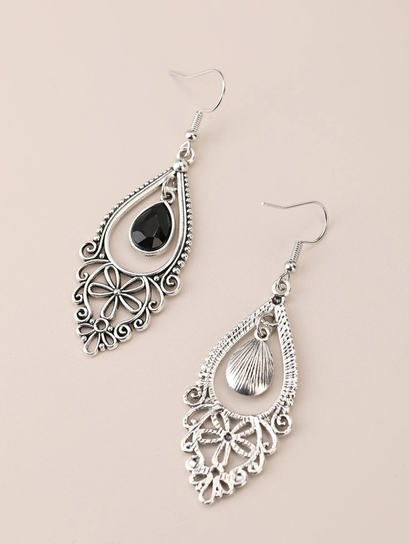 Buy SHEIN EMERY ROSE Hollow Out Water Drop Earrings in Pakistan