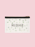 Buy SHEIN Letter Graphic Embroidery Detail Clutch in Pakistan