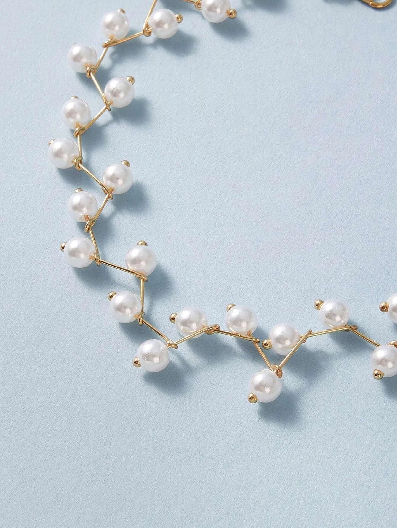 Buy Shein Faux Pearl Decor Choker in Pakistan