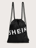 Buy SHEIN Letter Graphic Drawstring Backpack in Pakistan