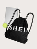 Buy SHEIN Letter Graphic Drawstring Backpack in Pakistan