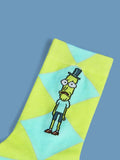 Buy Shein Rick and Morty Cartoon Print Crew Socks in Pakistan