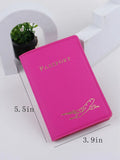 Buy Shein Plane & Letter Graphic Passport Case in Pakistan