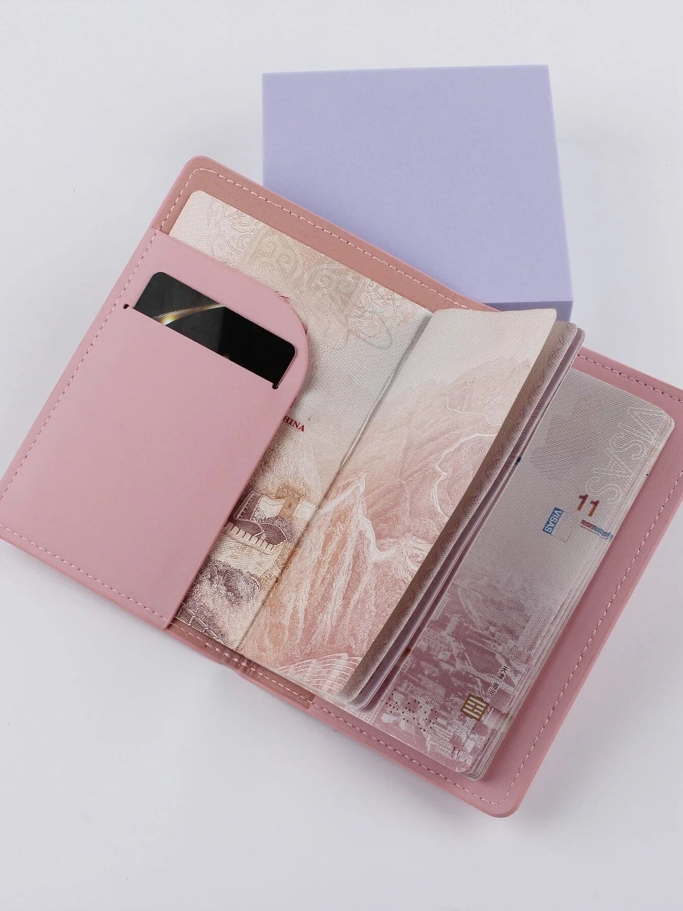 Buy Shein Metallic Letter Graphic Passport Case in Pakistan