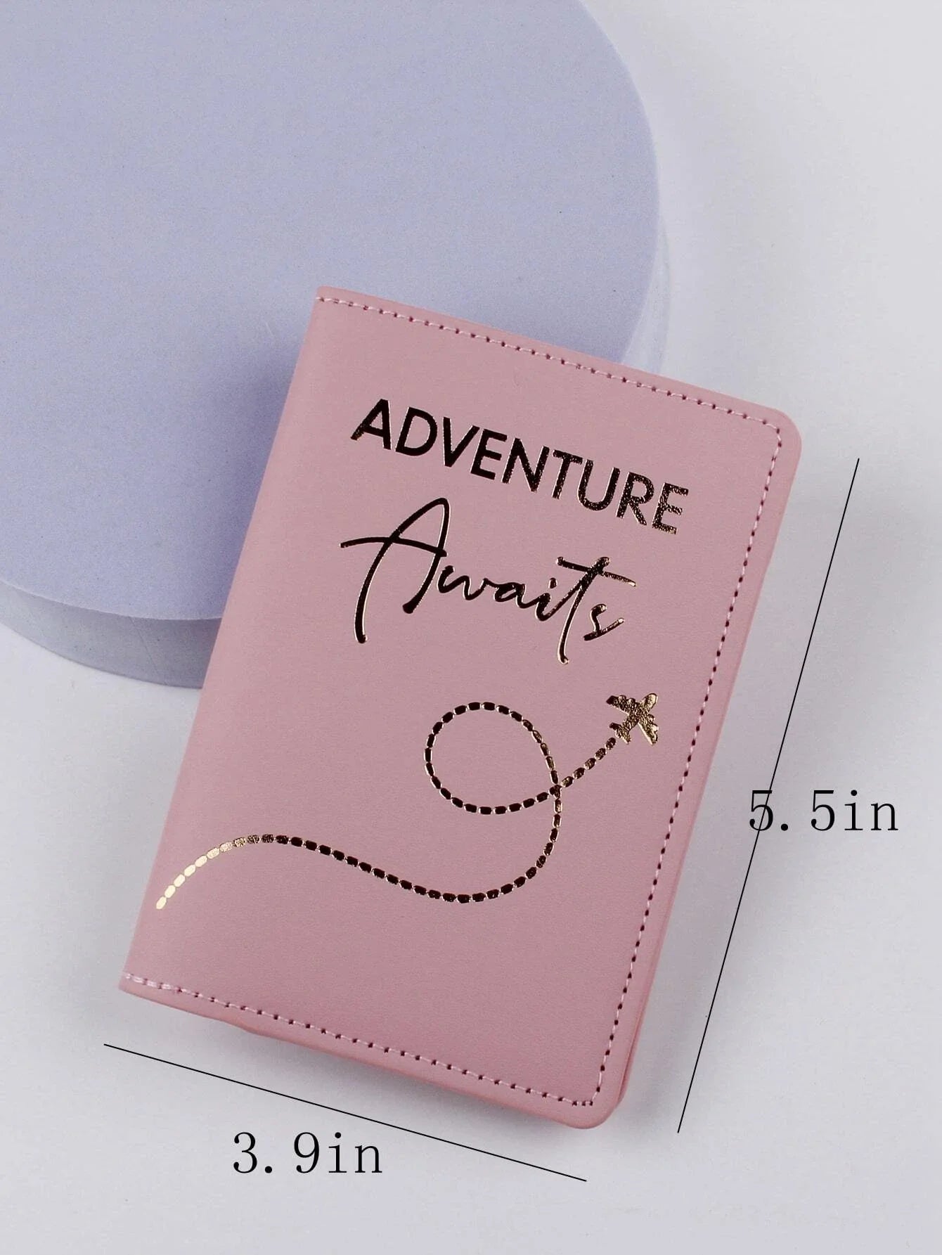 Buy Shein Metallic Letter Graphic Passport Case in Pakistan