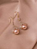 Buy Shein Rhinestone & Faux Pearl Drop Earrings in Pakistan