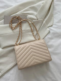 Buy SHEIN Mini Chevron Flap Square Bag in Pakistan