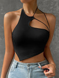 Buy SHEIN ICON Asymmetrical Hem Halter Top in Pakistan