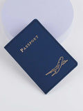 Buy SHEIN Metallic Airplane & Letter Graphic Passport Case in Pakistan