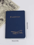 Buy SHEIN Metallic Airplane & Letter Graphic Passport Case in Pakistan