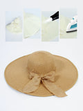 Buy SHEIN Bow Decor Summer Beach Straw Hat in Pakistan