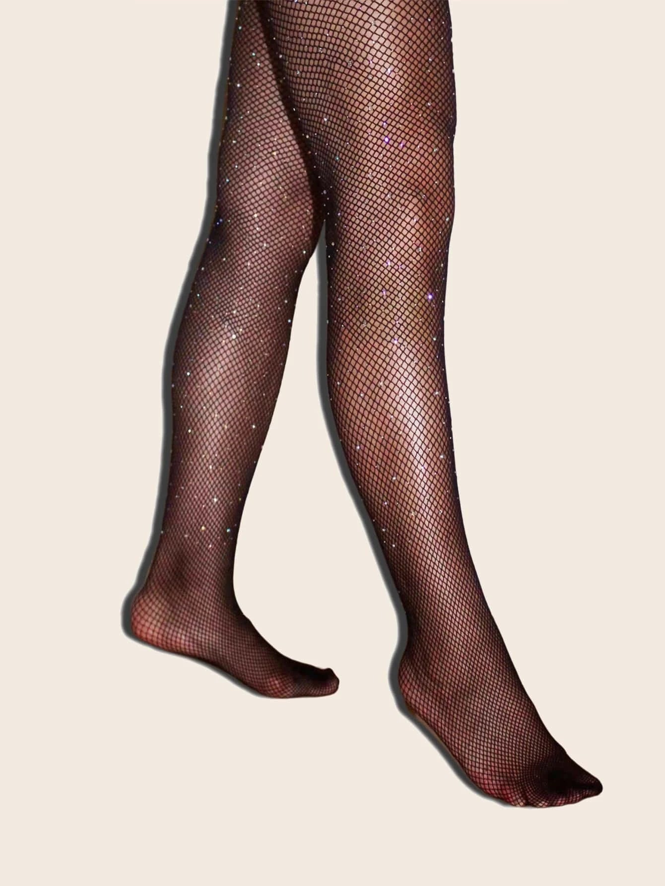 Buy Shein Rhinestone Decor Fishnet Tights in Pakistan