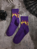 Buy Shein Flame Pattern Crew Socks in Pakistan