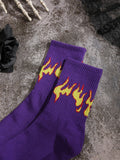 Buy Shein Flame Pattern Crew Socks in Pakistan